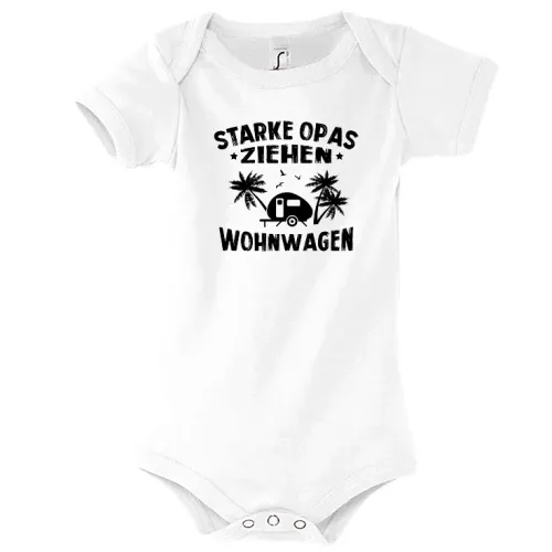 Wohnwagen Opa Caravan Camping Großvater Geschenk Body Kinder Bambino
