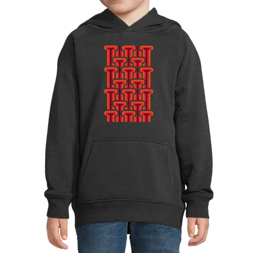 70er Jahre Style Streifen Hoodie