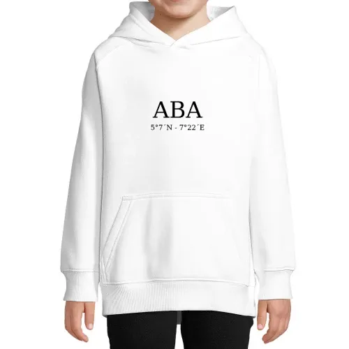 Aba Koordinaten Hoodie Kinder Stellar