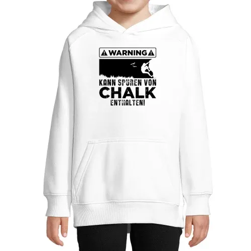 Achtung Kletterer Climber Boulderer Geschenkidee Hoodie Kinder Stellar