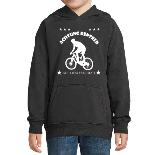 Achtung Rentner auf dem Fahrrad Hoodie