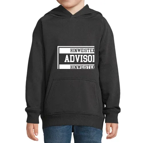 Advisory Hinweis Label  Hoodie Kinder Stellar