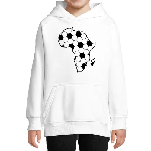 Afrika der schwarze Kontinent als Fußball Kinder Hoodie