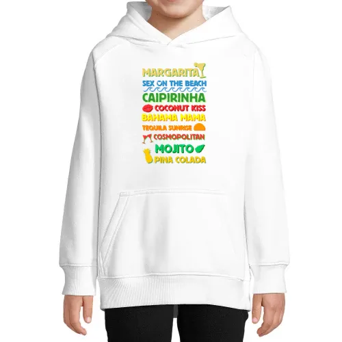Alkoholische Cocktails Kinder Hoodie Alkoholische Cocktails Hoodie