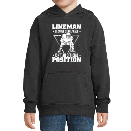 American Football Stein Mauer Lineman Position Hoodie