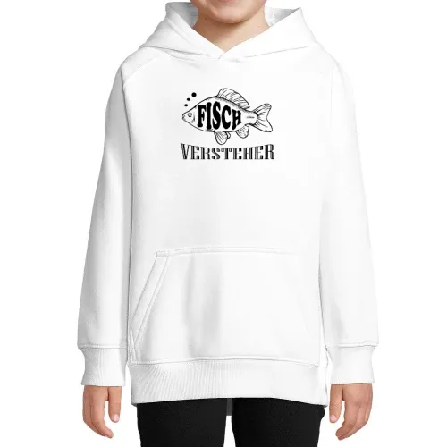 Angler Angeln Hobbyangler Fischversteher Geschenk Hoodie Kinder Stellar