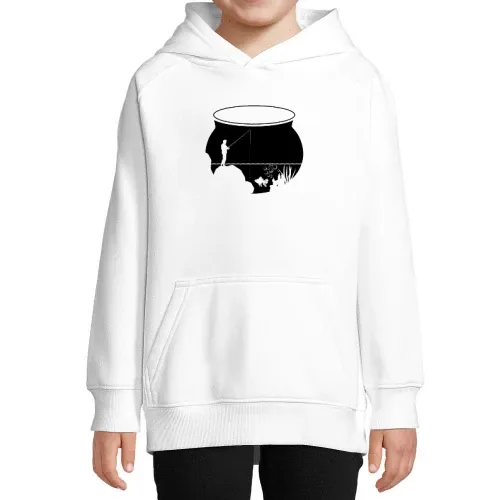 Angler im Goldfisch Glas Angeln Fischer Geschenk Hoodie Kinder Stellar