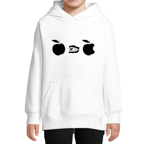 Apfel Gebiss Evolution Kinder Hoodie Apfel Gebiss Evolution Hoodie