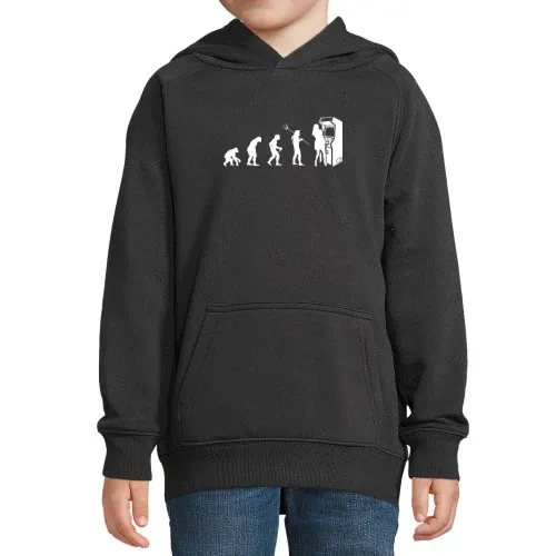 Arcade Automat Evolution Spielautomat Retro Gamer Hoodie Kinder Stellar