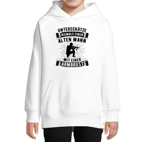 Armbrust Bogenschießen Alter Mann Bogensport Hoodie Kinder Stellar