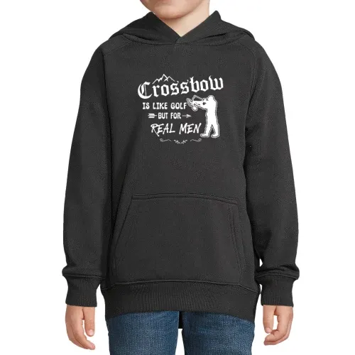 Armbrust Sport Für Echte Kerle Bogenschütze Hoodie Kinder Stellar