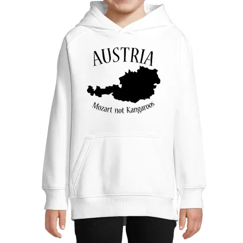 Austria Mozart not Kangaroos Hoodie Kinder Stellar