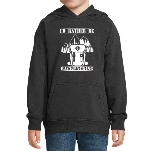 Backpacking Backpacker Reisender Hoodie Kinder Stellar