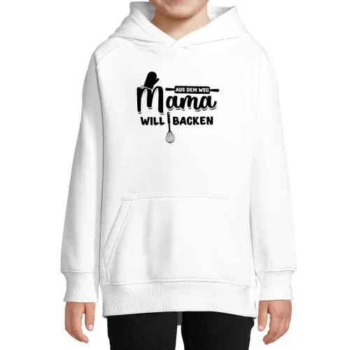 Bäcker Mutti - Aus Dem Weg Mama Will Backen Hoodie Kinder Stellar