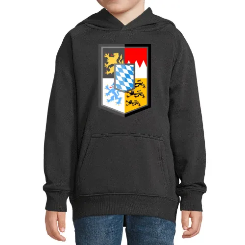 Bayern Wappen E-Style Hoodie Kinder Stellar