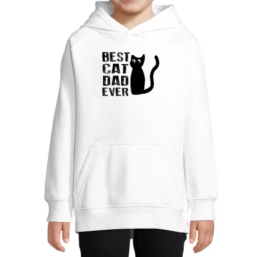 Best Cat Dad Ever Katzenliebhaber Männer Hoodie Kinder Stellar