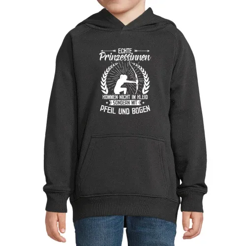 Bogenschießen Prinzessin Bogenschützin Pfeil Bogen Kinder Hoodie