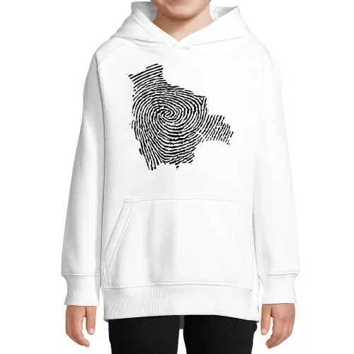 Bolivien Fingerabdruck Hoodie