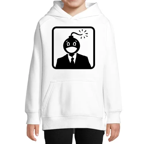 Bombenkopf im Rechteck Hoodie