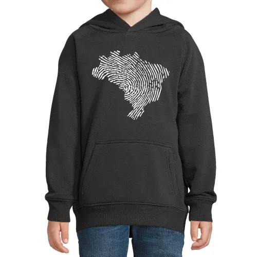 Brasilien Fingerabdruck Hoodie Kinder Stellar