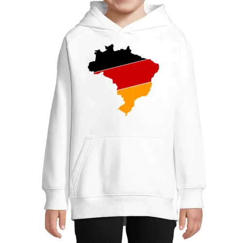 Brasilien in Deutschland Farben Shirt Hoodie Kinder Stellar