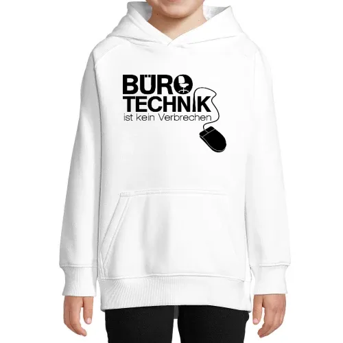 Bürotechnik ist kein Verbrechen Kinder Hoodie