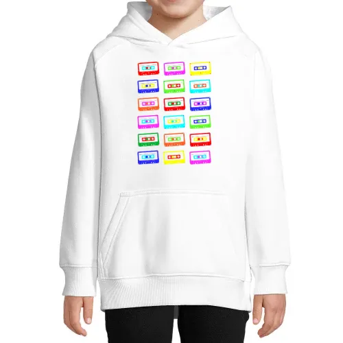 bunte Kassetten Kinder Hoodie bunte Kassetten Hoodie