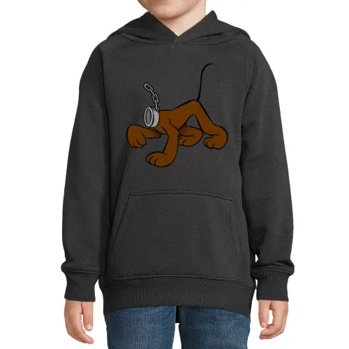 Comic Hund ohne Kopf an der Leine Hoodie