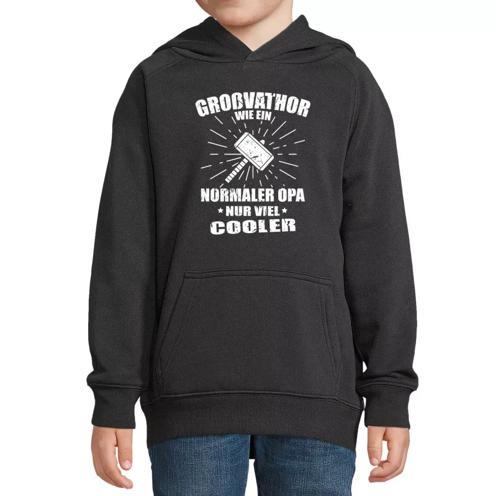  Kinder Hoodie mit Aufdruck 'Cooler Großvater Opa - Groß-Vathor Vatertag Motiv'
