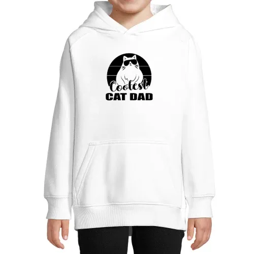 Coolest Cat Dad Katzenliebhaber Männer Hoodie