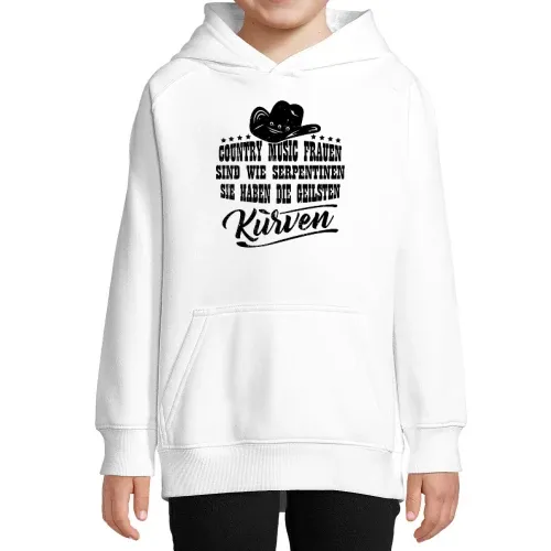 Country Music Kurven Western Tanzen Geschenkidee Hoodie Kinder Stellar