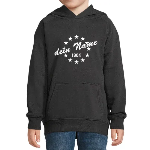 dein Namen in Sternen Hoodie Kinder Stellar