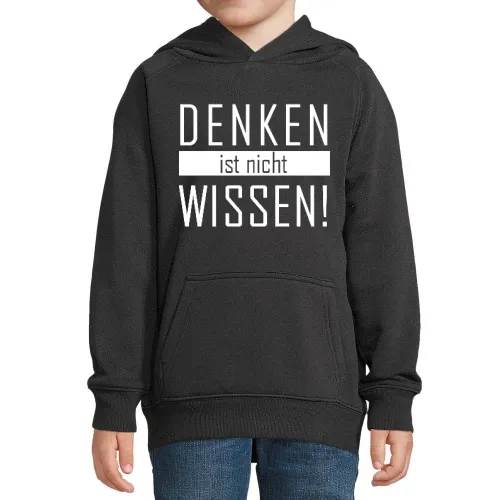 Denken ist nicht Wissen Hoodie Kinder Stellar
