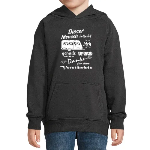 Dieser Mensch Befindet Sich Im Urlaub Wohnwagen Kinder Hoodie