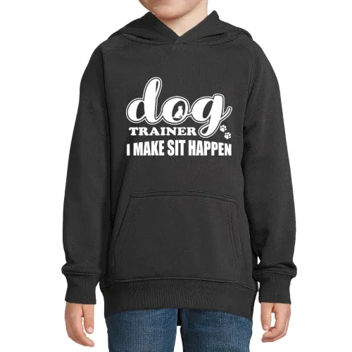 Dog Trainer I Make Sit Happen Hundetrainer Hoodie Kinder Stellar