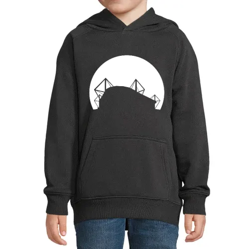 Dortmunder Fussballstadion im Sonnenuntergang Kinder Hoodie