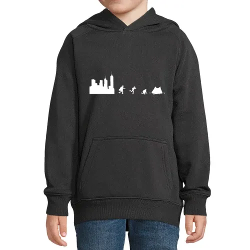 Draußensein Zelt Backpacker Outdoor Geschenk T-Shi Hoodie Kinder Stellar