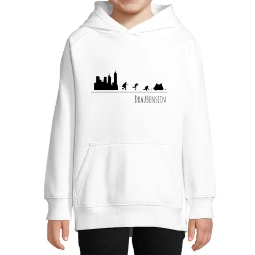 Draußensein Zelt Backpacker Outdoor Geschenk T-Shi Hoodie Kinder Stellar