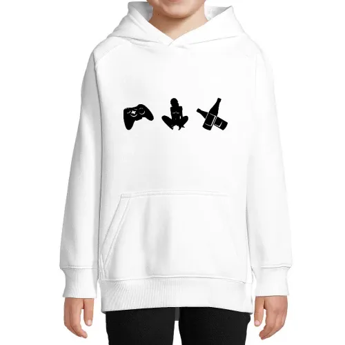 Drei Hobbys Hoodie Kinder Stellar