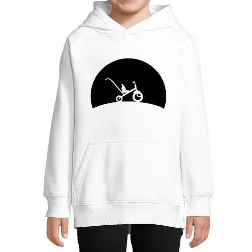 Dreirad im Sonnenuntergang Hoodie