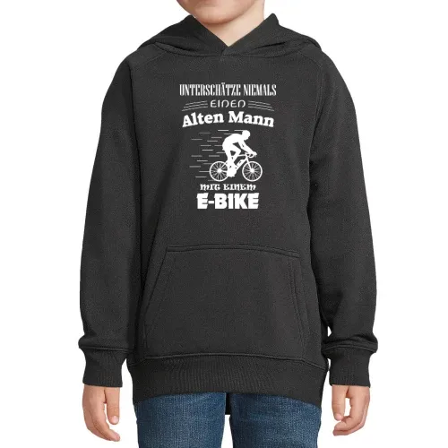 E-Bike Rentner Fahrrad Radfahrer Fahrradfahren Hoodie