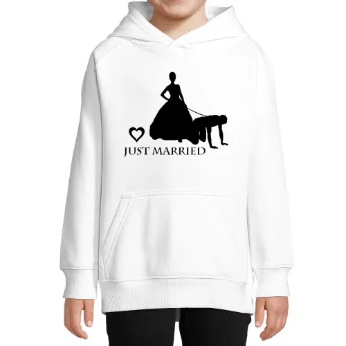 Ehemann von Frau an Leine Kinder Hoodie