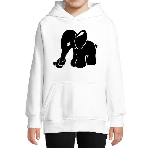 Elefant mit zuer Nase Hoodie Kinder Stellar