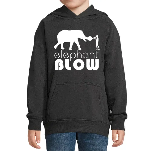 elephant blow Kinder Hoodie