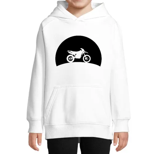 Enduro im Sonnenuntergang Kinder Hoodie Enduro im Sonnenuntergang Hoodie