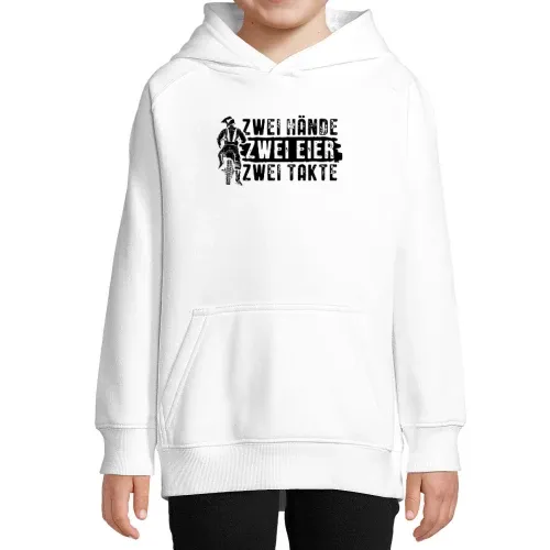 Enduro Motocross 2 Hände 2 Eier 2 Takte Cross Bike Hoodie