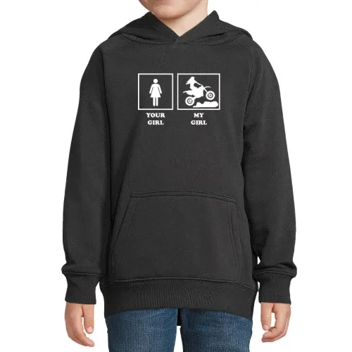 Enduro My Girl Motocross Offroad Dad Cross Biker Hoodie