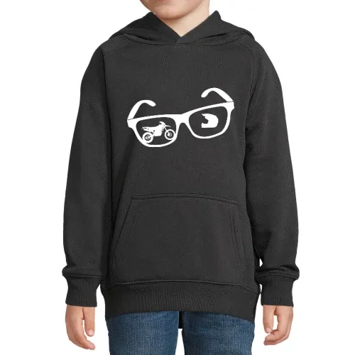 Enduro Nerd Brille Kinder Hoodie Enduro Nerd Brille Hoodie