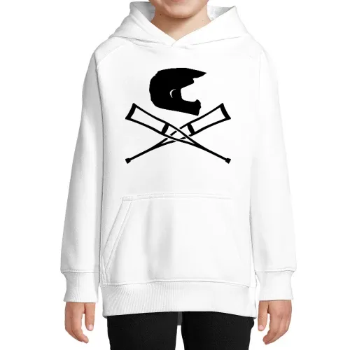 Endurohelm mit Krücken Kinder Hoodie
