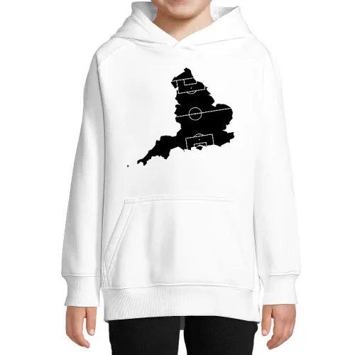 England als Fußballspielfeld Hoodie